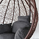 Lizzely Garden & Living Egg hangstoel Roundabout donkerbruin ei stoel Lizzely Garden & Living Egg hangstoel Roundabout donkerbruin ei stoel