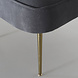 Lizzely Garden & Living Fauteuil zitbank 1 persoons Rilaan velvet grijs stoel Lizzely Garden & Living Fauteuil zitbank 1 persoons Rilaan velvet grijs stoel