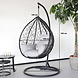 Lizzely Garden & Living Egg hangstoel Roundabout zwart ei stoel Lizzely Garden & Living Egg hangstoel Roundabout zwart ei stoel