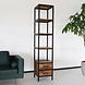 Lizzely Garden & Living Boekenkast mangohout Jaell kast industrieel 185cm duurzaam massief hout mango wandkast Lizzely Garden & Living Boekenkast mangohout Jaell kast industrieel 185cm duurzaam massief hout mango wandkast