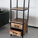 Lizzely Garden & Living Boekenkast mangohout Jaell kast industrieel 185cm duurzaam massief hout mango wandkast Lizzely Garden & Living Boekenkast mangohout Jaell kast industrieel 185cm duurzaam massief hout mango wandkast