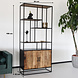 Lizzely Garden & Living Boekenkast mangohout Sidney kast industrieel duurzaam massief hout mango wandkast Lizzely Garden & Living Boekenkast mangohout Sidney kast industrieel duurzaam massief hout mango wandkast