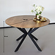 Lizzely Garden & Living Eettafel rond Ronsi bruin 120cm ronde tafel Lizzely Garden & Living Eettafel rond Ronsi bruin 120cm ronde tafel