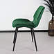 Lizzely Garden & Living Eetkamerstoel Vinnies donkergroen velvet design stoel Lizzely Garden & Living Eetkamerstoel Vinnies donkergroen velvet design stoel