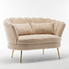 Lizzely Garden & Living Zitbank Belle 2 zits teddy beige bankstel 140cm stof incl. 2 kussens bank Lizzely Garden & Living Zitbank Belle 2 zits teddy beige bankstel 140cm stof incl. 2 kussens bank