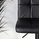Lizzely Garden & Living Barkruk Anel met rugleuning: zwart leder barstoel met zwart onderstel Lizzely Garden & Living Barkruk Anel met rugleuning: zwart leder barstoel met zwart onderstel
