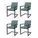 Lizzely Garden & Living Eetkamerstoel Set van 4 groen Kuge design Lizzely Garden & Living Eetkamerstoel Set van 4 groen Kuge design