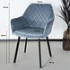 Lizzely Garden & Living Eetkamerstoel Set van 4 Yurgan velvet blauw Lizzely Garden & Living Eetkamerstoel Set van 4 Yurgan velvet blauw
