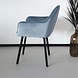 Lizzely Garden & Living Eetkamerstoel Set van 4 Yurgan velvet blauw Lizzely Garden & Living Eetkamerstoel Set van 4 Yurgan velvet blauw
