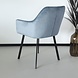 Lizzely Garden & Living Eetkamerstoel Set van 4 Yurgan velvet blauw Lizzely Garden & Living Eetkamerstoel Set van 4 Yurgan velvet blauw