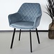 Lizzely Garden & Living Eetkamerstoel Set van 4 Yurgan velvet blauw Lizzely Garden & Living Eetkamerstoel Set van 4 Yurgan velvet blauw