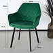 Lizzely Garden & Living Eetkamerstoel Set van 4 Yurgan velvet groen Lizzely Garden & Living Eetkamerstoel Set van 4 Yurgan velvet groen