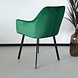 Lizzely Garden & Living Eetkamerstoel Set van 4 Yurgan velvet groen Lizzely Garden & Living Eetkamerstoel Set van 4 Yurgan velvet groen