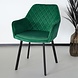 Lizzely Garden & Living Eetkamerstoel Set van 4 Yurgan velvet groen Lizzely Garden & Living Eetkamerstoel Set van 4 Yurgan velvet groen