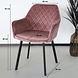 Lizzely Garden & Living Eetkamerstoel Set van 4 Yurgan velvet roze Lizzely Garden & Living Eetkamerstoel Set van 4 Yurgan velvet roze
