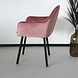 Lizzely Garden & Living Eetkamerstoel Set van 4 Yurgan velvet roze Lizzely Garden & Living Eetkamerstoel Set van 4 Yurgan velvet roze
