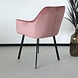 Lizzely Garden & Living Eetkamerstoel Set van 4 Yurgan velvet roze Lizzely Garden & Living Eetkamerstoel Set van 4 Yurgan velvet roze