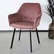 Lizzely Garden & Living Eetkamerstoel Set van 4 Yurgan velvet roze Lizzely Garden & Living Eetkamerstoel Set van 4 Yurgan velvet roze