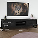 Lizzely Garden & Living TV meubel industrieel mangohout Avelyn zwart 180cm tv kast duurzaam mango massief hout tv-meubel Lizzely Garden & Living TV meubel industrieel mangohout Avelyn zwart 180cm tv kast duurzaam mango massief hout tv-meubel