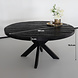 Lizzely Garden & Living Eettafel rond mangohout 150cm Jones zwart ronde industriële tafel duurzaam mango eetkamertafel Lizzely Garden & Living Eettafel rond mangohout 150cm Jones zwart ronde industriële tafel duurzaam mango eetkamertafel