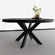 Lizzely Garden & Living Eettafel rond mangohout 150cm Jones zwart ronde industriële tafel duurzaam mango eetkamertafel Lizzely Garden & Living Eettafel rond mangohout 150cm Jones zwart ronde industriële tafel duurzaam mango eetkamertafel