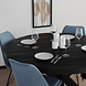 Lizzely Garden & Living Eettafel rond mangohout 130cm Jones zwart ronde industriële tafel duurzaam mango eetkamertafel Lizzely Garden & Living Eettafel rond mangohout 130cm Jones zwart ronde industriële tafel duurzaam mango eetkamertafel