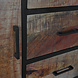 Lizzely Garden & Living Dressoir mangohout Daan ladekast industrieel 150cm duurzaam mango kast Lizzely Garden & Living Dressoir mangohout Daan ladekast industrieel 150cm duurzaam mango kast