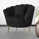 Lizzely Garden & Living Fauteuil zitbank 1 persoons stoel Belle teddy zwart Lizzely Garden & Living Fauteuil zitbank 1 persoons stoel Belle teddy zwart