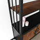 Lizzely Garden & Living Boekenkast mangohout Blizy kast industrieel 180x100cm massief hout mango wandkast Lizzely Garden & Living Boekenkast mangohout Blizy kast industrieel 180x100cm massief hout mango wandkast