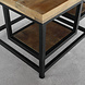 Lizzely Garden & Living Salontafel industrieel mangohout Sunny 60cm side table massief hout mango bijzettafel Lizzely Garden & Living Salontafel industrieel mangohout Sunny 60cm side table massief hout mango bijzettafel