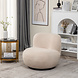 Lizzely Garden & Living Draai fauteuil Teddy zand draaibare fauteuil Lizzely Garden & Living Draai fauteuil Teddy zand draaibare fauteuil