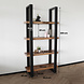 Lizzely Garden & Living Boekenkast mangohout Zazo 200x100cm kast industrieel massief hout mango wandkast Lizzely Garden & Living Boekenkast mangohout Zazo 200x100cm kast industrieel massief hout mango wandkast