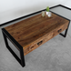 Lizzely Garden & Living Salontafel industrieel mangohout Kai 120cm side table met 2 lades duurzaam massief hout mango bijzettafel Lizzely Garden & Living Salontafel industrieel mangohout Kai 120cm side table met 2 lades duurzaam massief hout mango bijzettafel
