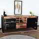 Lizzely Garden & Living TV meubel industrieel mangohout Nova 150cm tv kast duurzaam mango massief hout tv-meubel Lizzely Garden & Living TV meubel industrieel mangohout Nova 150cm tv kast duurzaam mango massief hout tv-meubel