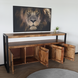 Lizzely Garden & Living TV meubel industrieel mangohout Maudy 175cm tv kast duurzaam mango massief hout tv-meubel Lizzely Garden & Living TV meubel industrieel mangohout Maudy 175cm tv kast duurzaam mango massief hout tv-meubel