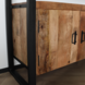 Lizzely Garden & Living TV meubel industrieel mangohout Maudy 135cm tv kast duurzaam mango massief hout tv-meubel Lizzely Garden & Living TV meubel industrieel mangohout Maudy 135cm tv kast duurzaam mango massief hout tv-meubel