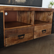 Lizzely Garden & Living TV meubel industrieel mangohout Nova 200cm tv kast duurzaam mango massief hout tv-meubel Lizzely Garden & Living TV meubel industrieel mangohout Nova 200cm tv kast duurzaam mango massief hout tv-meubel