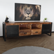 Lizzely Garden & Living TV meubel industrieel mangohout Nova 200cm tv kast duurzaam mango massief hout tv-meubel Lizzely Garden & Living TV meubel industrieel mangohout Nova 200cm tv kast duurzaam mango massief hout tv-meubel