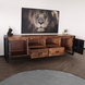 Lizzely Garden & Living TV meubel industrieel mangohout Nova 200cm tv kast duurzaam mango massief hout tv-meubel Lizzely Garden & Living TV meubel industrieel mangohout Nova 200cm tv kast duurzaam mango massief hout tv-meubel