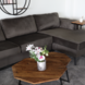 Lizzely Garden & Living Hoekbank design Lizza 270cm bank donkergrijs velvet loungebank zowel links als rechts bankstel Lizzely Garden & Living Hoekbank design Lizza 270cm bank donkergrijs velvet loungebank zowel links als rechts bankstel