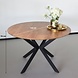 Lizzely Garden & Living Eettafel rond Ronsi bruin 130cm ronde tafel Lizzely Garden & Living Eettafel rond Ronsi bruin 130cm ronde tafel