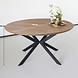 Lizzely Garden & Living Eettafel rond Ronsi bruin 140cm ronde tafel Lizzely Garden & Living Eettafel rond Ronsi bruin 140cm ronde tafel