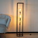Lizzely Garden & Living Industriële vloerlamp Tommy staande lamp zwart goud Lizzely Garden & Living Industriële vloerlamp Tommy staande lamp zwart goud