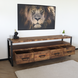 Lizzely Garden & Living TV meubel industrieel mangohout Ilse 180cm tv kast duurzaam mango massief hout tv-meubel Lizzely Garden & Living TV meubel industrieel mangohout Ilse 180cm tv kast duurzaam mango massief hout tv-meubel