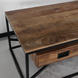 Lizzely Garden & Living Salontafel industrieel mangohout Jef 125cm side table met 2 lades duurzaam massief hout mango bijzettafel Lizzely Garden & Living Salontafel industrieel mangohout Jef 125cm side table met 2 lades duurzaam massief hout mango bijzettafel