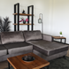 Lizzely Garden & Living Hoekbank design Lizza 270cm bank donkergrijs velvet loungebank zowel links als rechts bankstel Lizzely Garden & Living Hoekbank design Lizza 270cm bank donkergrijs velvet loungebank zowel links als rechts bankstel