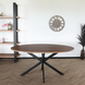 Lizzely Garden & Living Eettafel ovaal 160cm Rato bruin ovale tafel Lizzely Garden & Living Eettafel ovaal 160cm Rato bruin ovale tafel