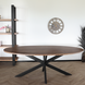 Lizzely Garden & Living Eettafel ovaal 210cm Rato bruin ovale tafel Lizzely Garden & Living Eettafel ovaal 210cm Rato bruin ovale tafel