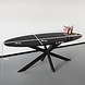 Lizzely Garden & Living Eettafel ovaal 210cm Rato zwart ovale tafel Lizzely Garden & Living Eettafel ovaal 210cm Rato zwart ovale tafel