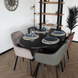 Lizzely Garden & Living Eettafel ovaal 160cm Rato zwart ovale tafel Lizzely Garden & Living Eettafel ovaal 160cm Rato zwart ovale tafel
